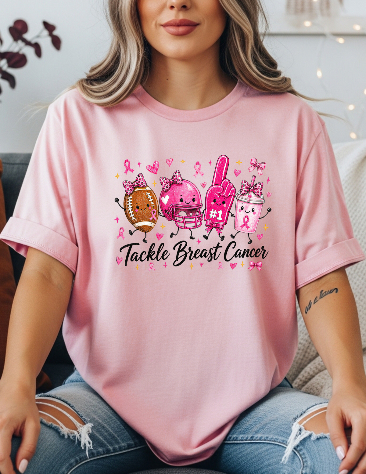 Tackle Breast Cancer Awareness Shirt
