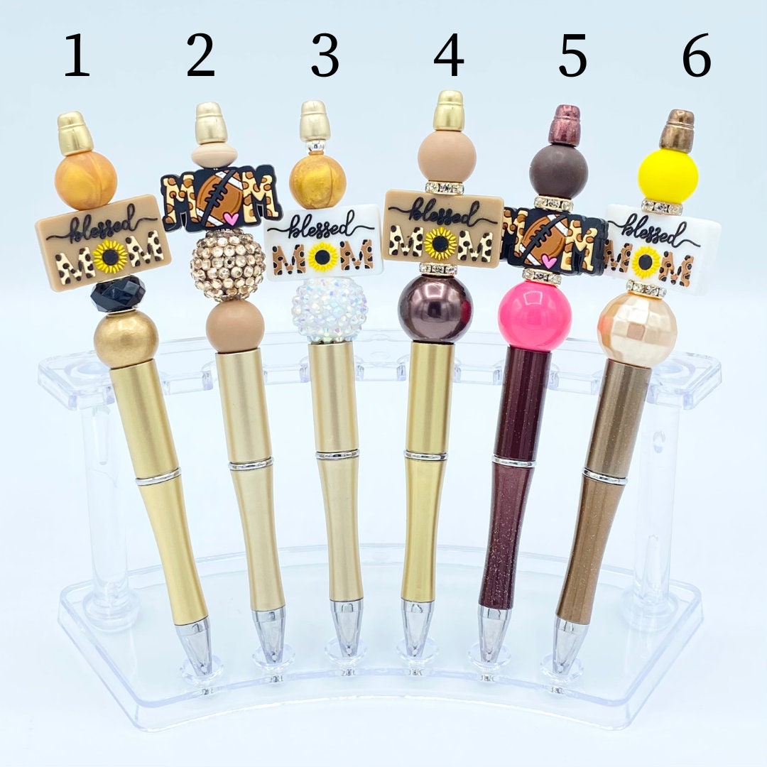 Animal Print Mom Beaded Pens