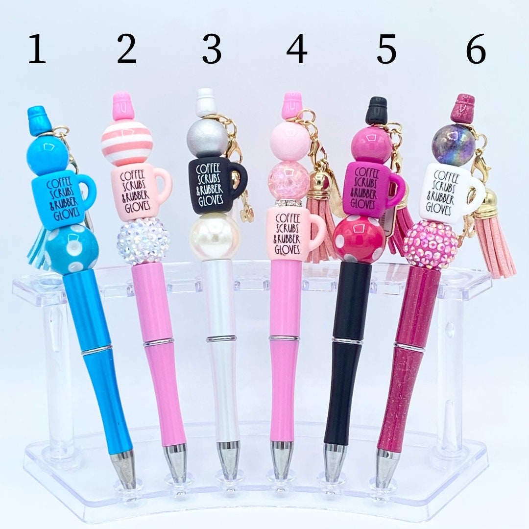 Coffee Scrubs Beaded Pens