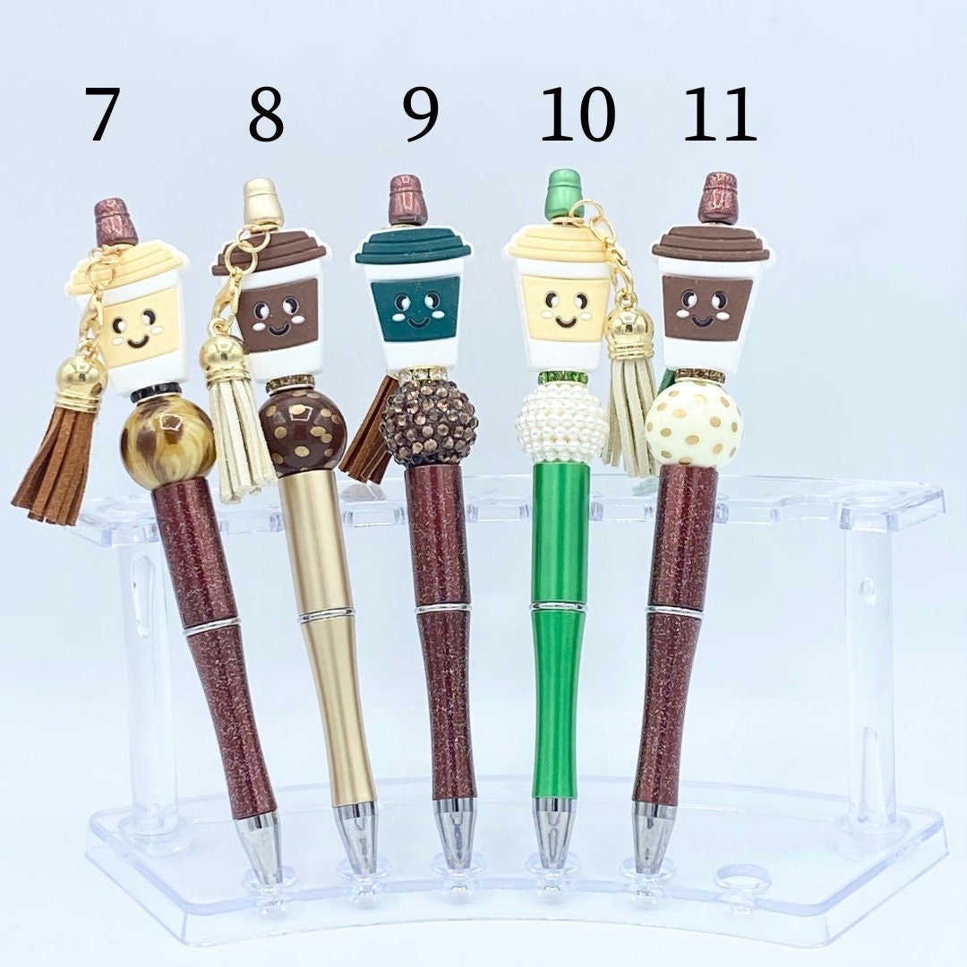 Coffee Themed Beaded Pen