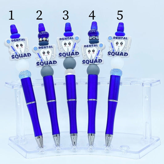 Dental Squad Hygienist Beaded Pens