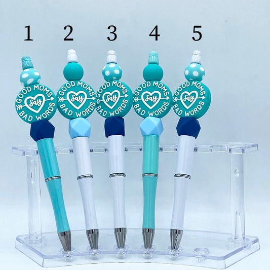 Good Moms Say Bad Words Beaded Pens