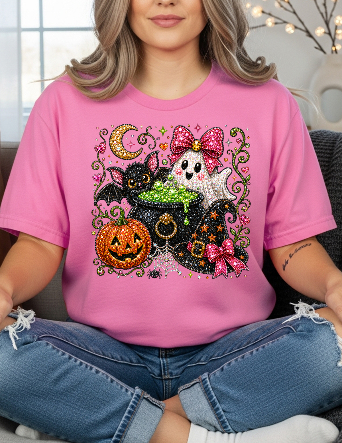 Sparkly Witchy Halloween Shirt