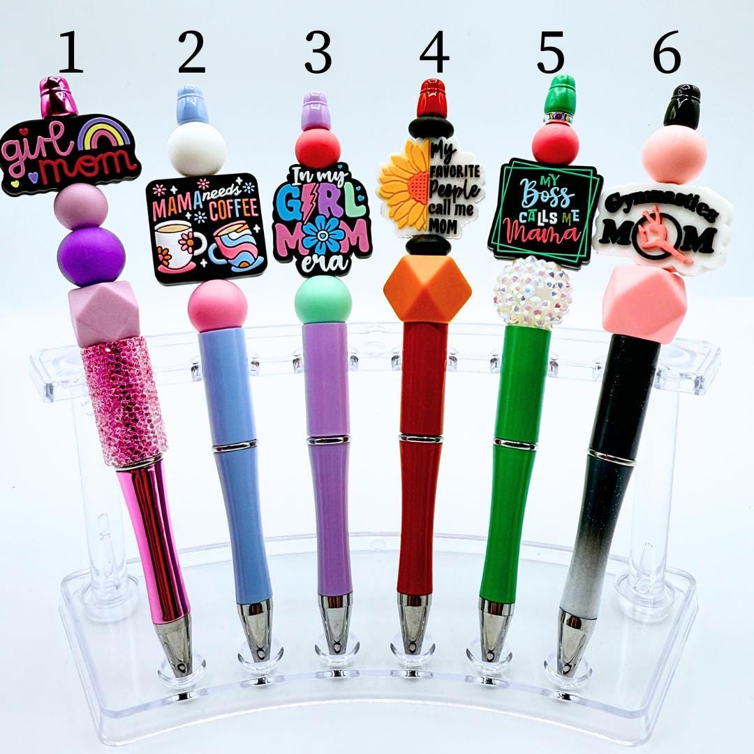 Mom Themed Beaded Pens