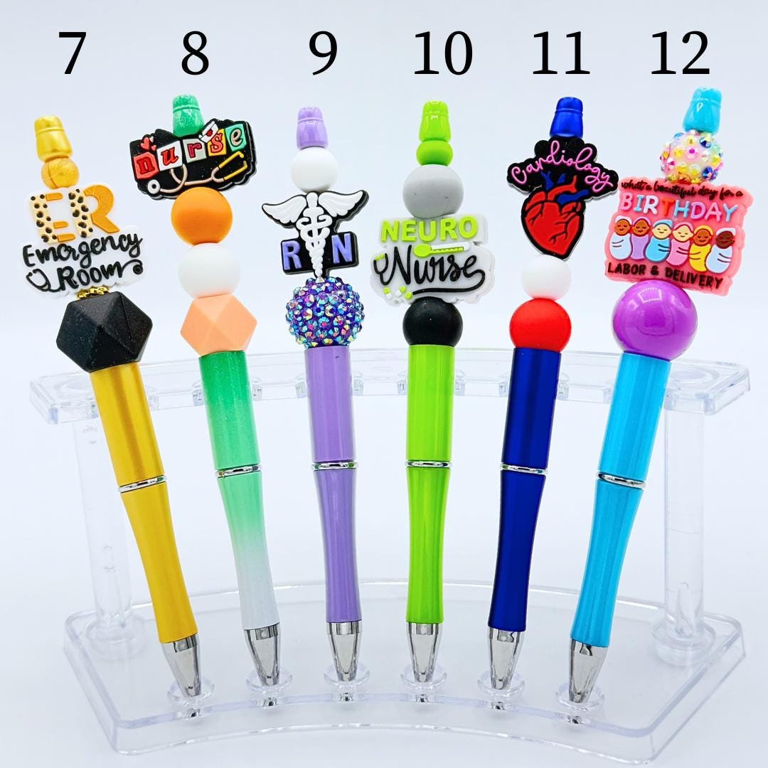 Nurse RN Beaded Pens