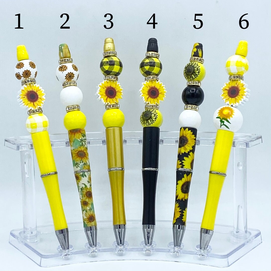 Sunflower Beaded Pens