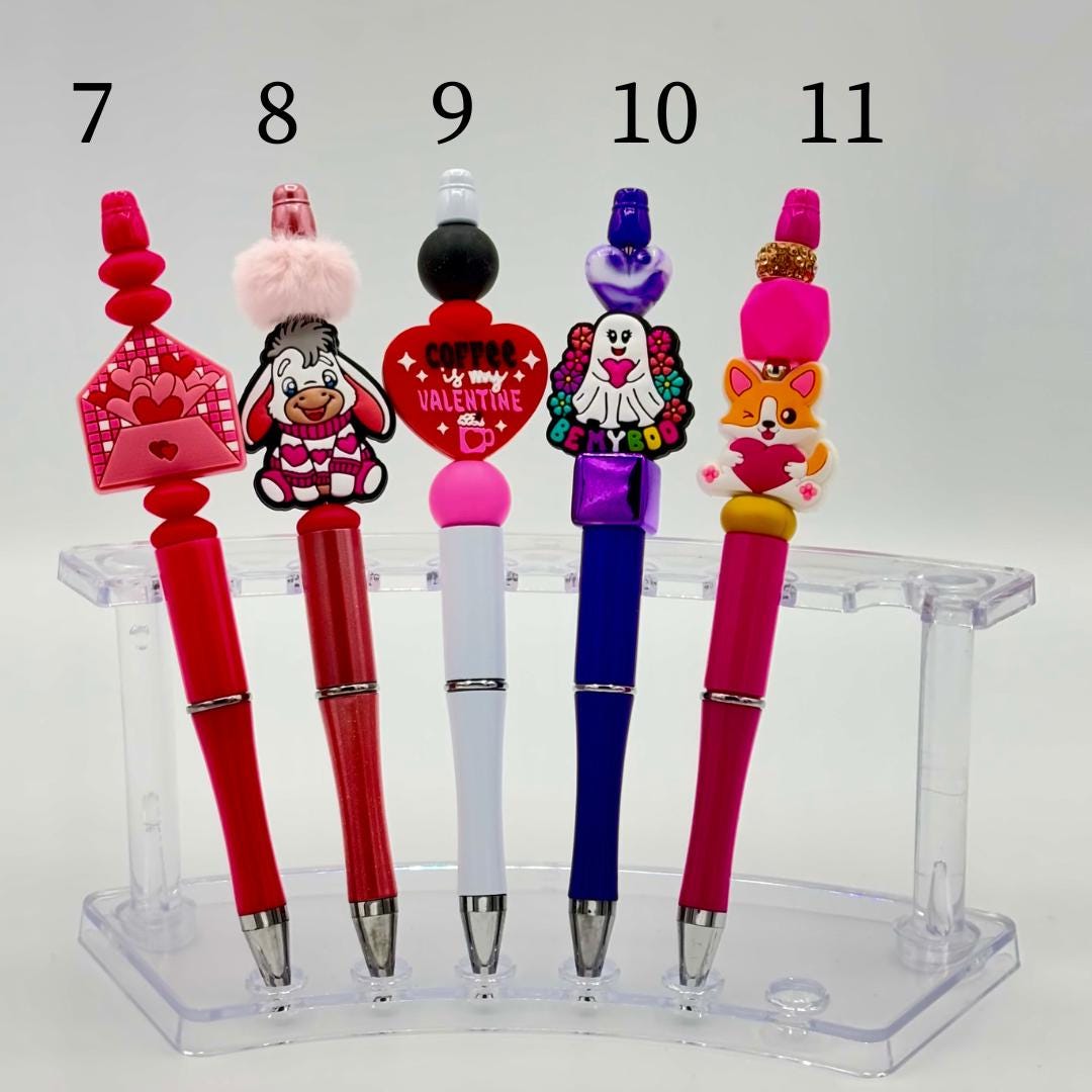 Valentine's Day Beaded Pen