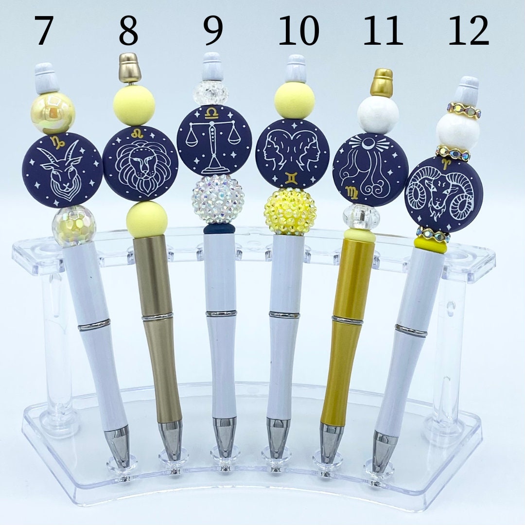 Zodiac Sign Beaded Pens